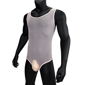 Mens Bodysuit Pink