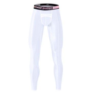 Nylon Made Mens Breathable Quick Drying High Performance Fit White