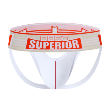 Sexy Men's Underwear Jock Strap White