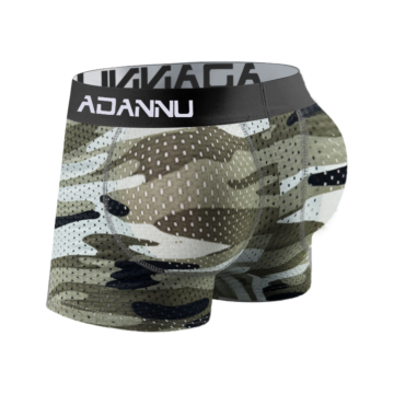 Sexy Mens Padded Underwear Mesh Boxer Buttocks Lifter Enlarge Butt Push Up