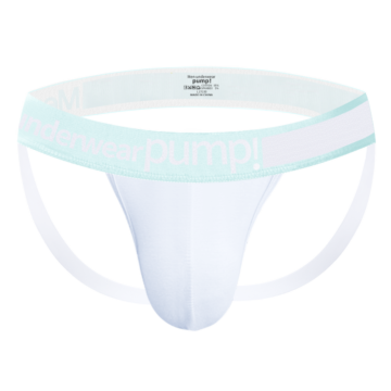 Cotton Mens Fetish Jockstrap White