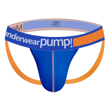 Cotton Mens Fetish Jockstrap Blue 