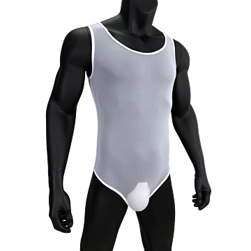 Mens Bodysuit White