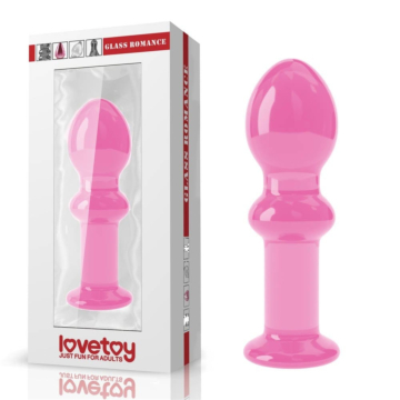 4.5" Glass Romance Pink GS14