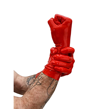 Mister B Premium Rubber Short Gloves Red