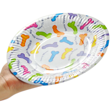 Set of 6 plates with funny Dicks