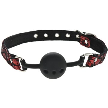 Silicone Breathable Ball Gag Red/Black