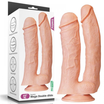 Lovetoy Realistic Mega Double Dildo