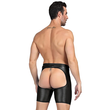 black wetlook boxer briefs 
