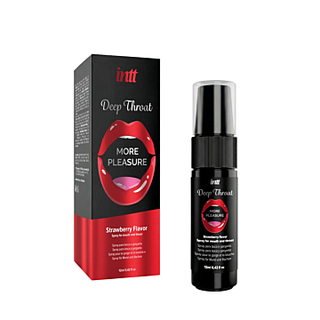 Intt DEEP THROAT SPRAY 12ML - STRAWBERRY