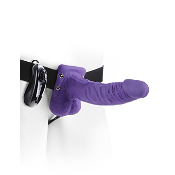 7 Inch Vibr. Hollow Strap-On