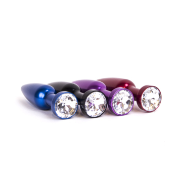 Aluminum Alloy Anal Plug 2 - Red