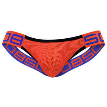 Mens Sexy Gay Underwear Briefs Jockstrap Low Rise Orange