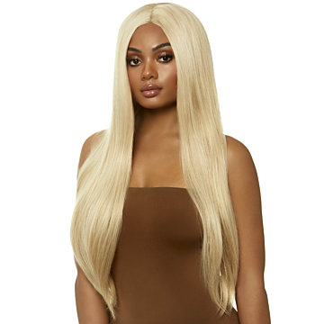 Long straight center part wig - Blonde