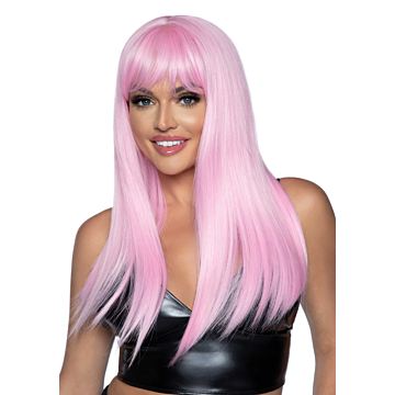 Leg Avenue - Long straight bang wig - Pink