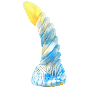 Non Realistic Penis Arkan Dildo 18cm - Gold/Blue - Curved