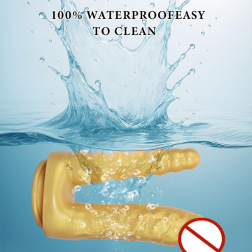 New Double Silicone Dildo Gold