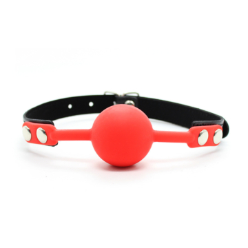 Silicone Ball Gag Red
