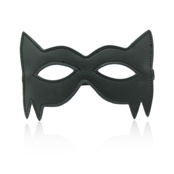 Bondage Open Eye Fox Mask Black