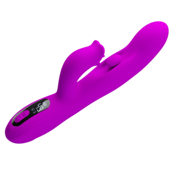 Pretty Love Yalanda Nodding Rabbit Vibrator with LED Display Purple