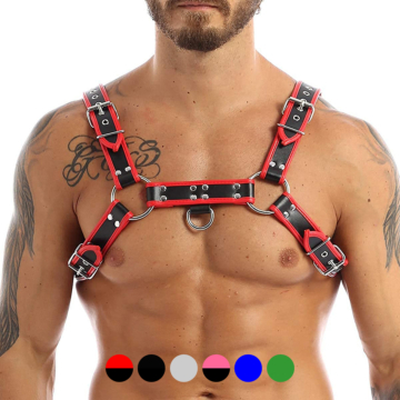 Chest Harness Red-Black