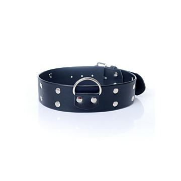 Collar with studs 4 cm (Vegan Leather)