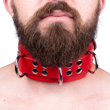 Ultra Red Leather Necklace