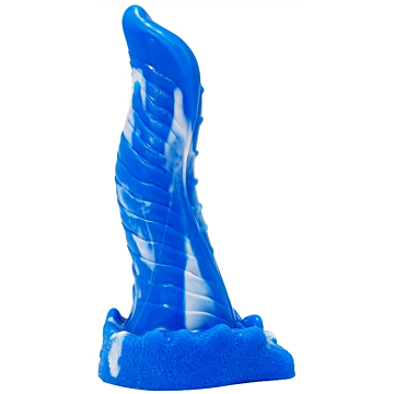 Lizard Monster XXL Dildo 20 cm - White/Blue - Silicone