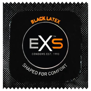EXS Black Latex Condom 1 pcs