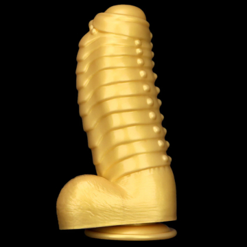 Fantasy Gold Silicone Dragon Dildo Small