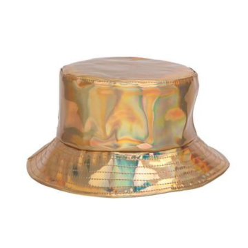 Gold Holographic PVC Sun Hat