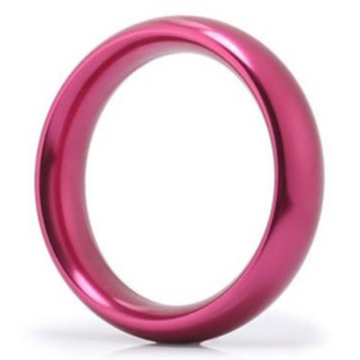 Hercule Medium Metallic Cock Ring - Red