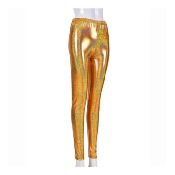 Gold foil leggings