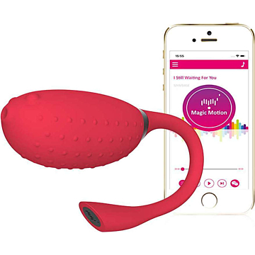 Vibrating Vaginal Egg Magic Fugu App Controlled (Red) - Magic Motion 