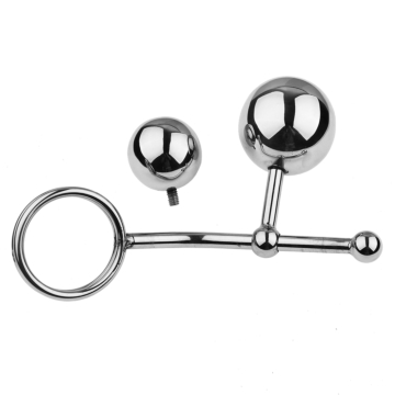 Anal Plug With Cock Ring Stainless Steel