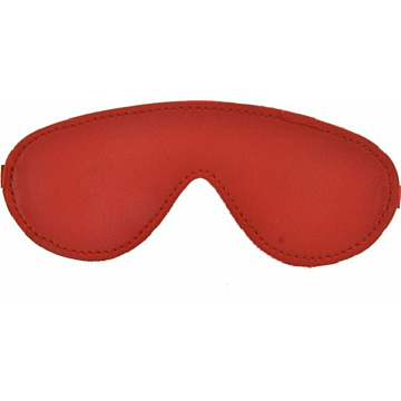 Vegan Leather Blindfold Mask Red