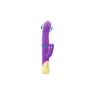 Diversual Ponny Rotating Impeller Rabbit Vibrator Purple