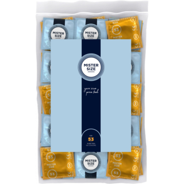 MISTER SIZE PURE FEEL EXTRA THIN CONDOMS 53MM 100PCS