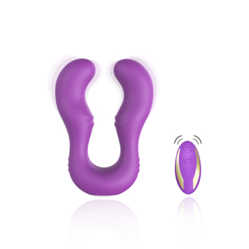 Rechargeable Double Vibrator Seraph Remote - Purple