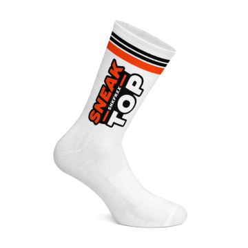 SNEAKFREAXX SOCKEN SNEAK TOP NEON -White One Size
