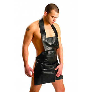 Short latex apron