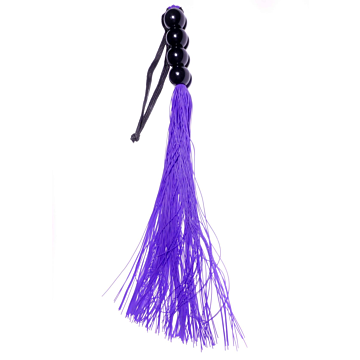 Silicone Whip Fetish Flogger 35 cm - Purple