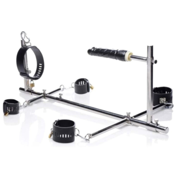 Stockade Restraint Frame with Dildo
