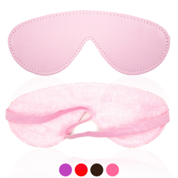 Vegan Leather Blindfold Mask Pink